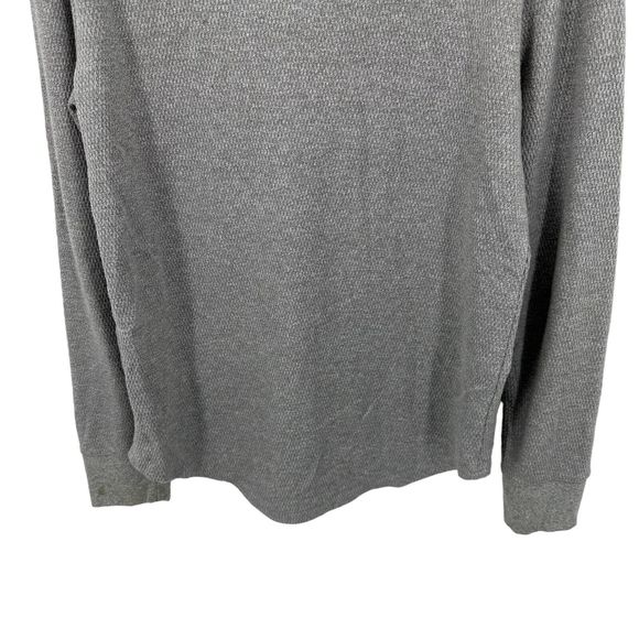 Hollister California Mens Henley Tee Long Sleeve Thermal Pullover Small Gray - Picture 13 of 13